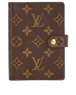 Louis Vuitton Small Address Book With Pen, Canvas, Mono, RI4184, 3*
